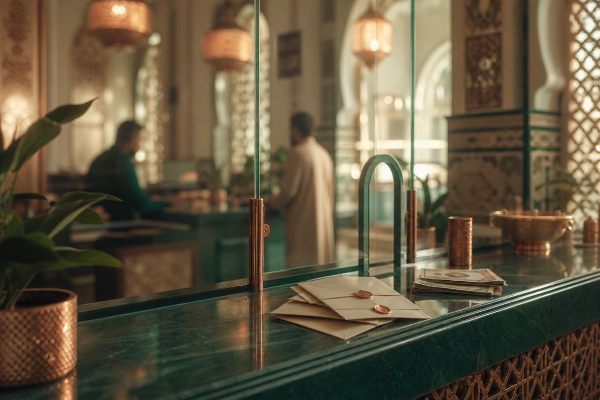 WISSAL, remittance agency counter atmosphere
